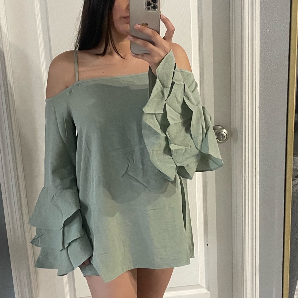 Light Green Oversized Top